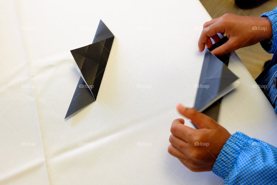 Origami lessons, paper folding art
