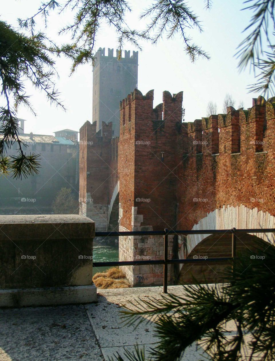 medieval tower and bridge