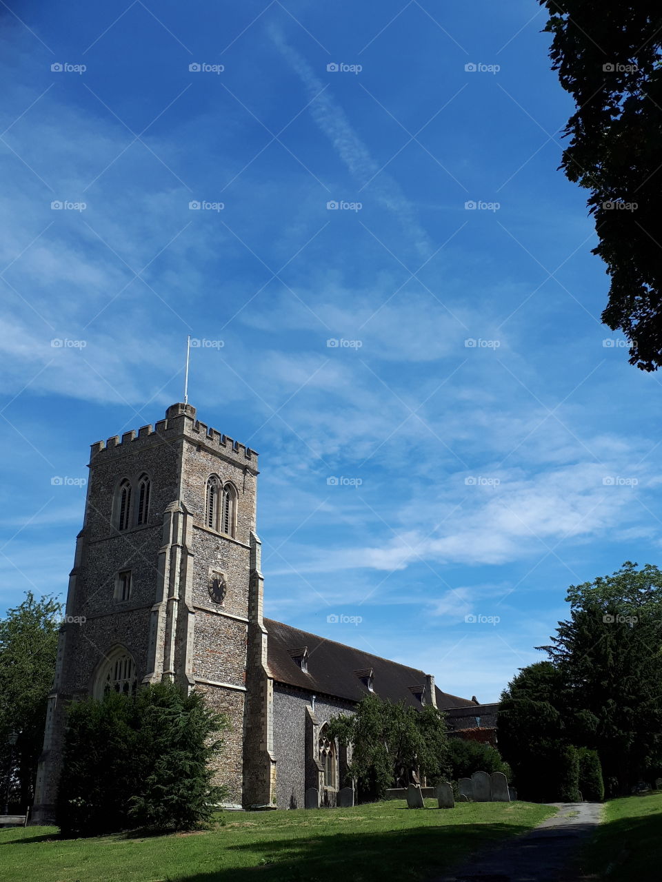 English Countryside Church