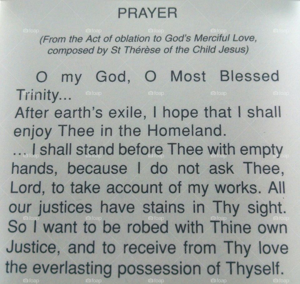 Act of Oblation prayer