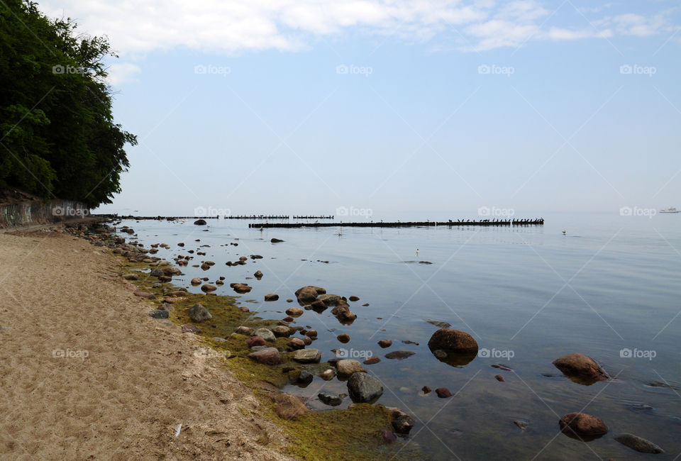 Summer beach view 