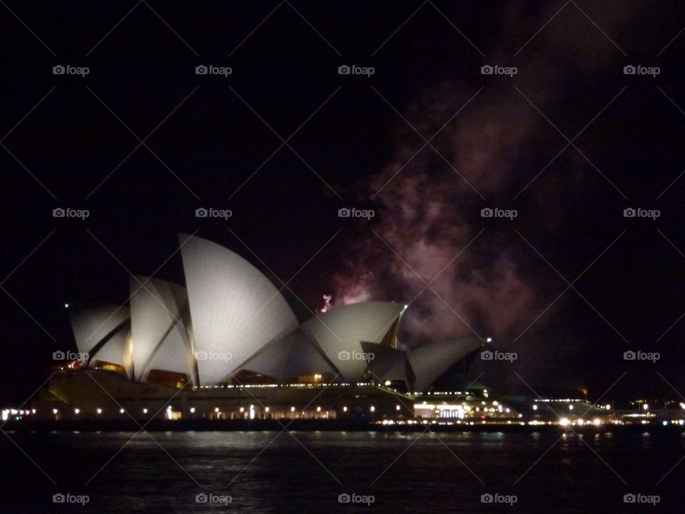 Sydney opera house fireworks. Sydney Australia 