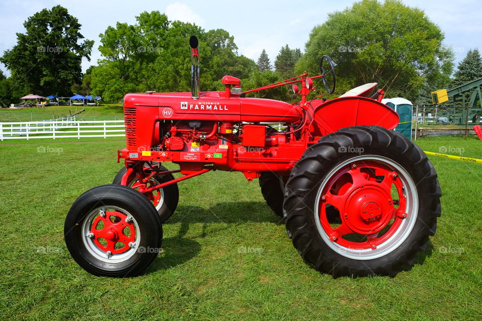 Big red tractor