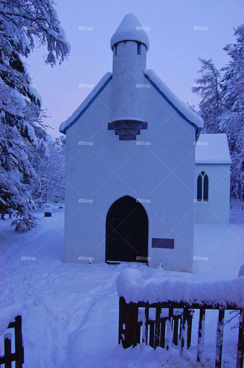 snow winter church scotland by eddie.kelly.7