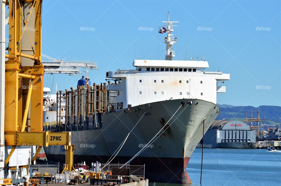 Ship in the port