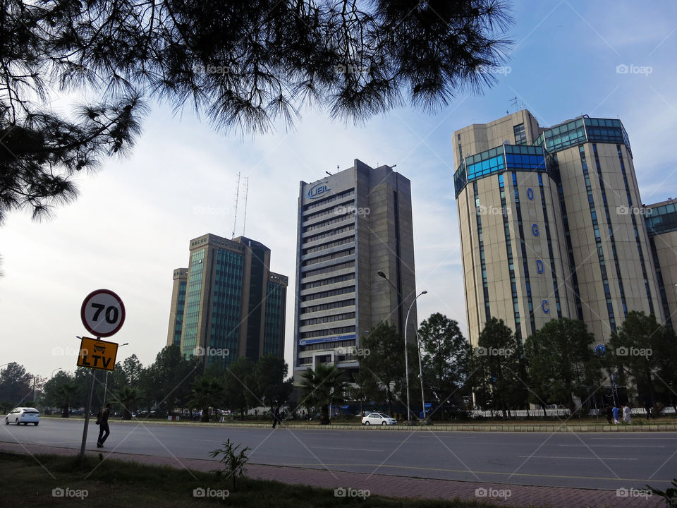 Islamabad. Blue Area, Islamabad, Pakistan.