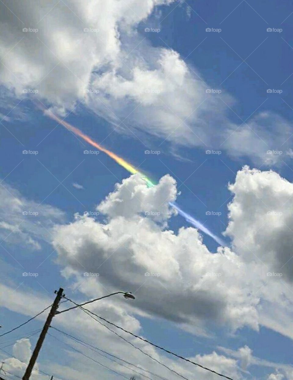 Arco-Iris diferente apareceu no Céu da Cidade de Amparo SP