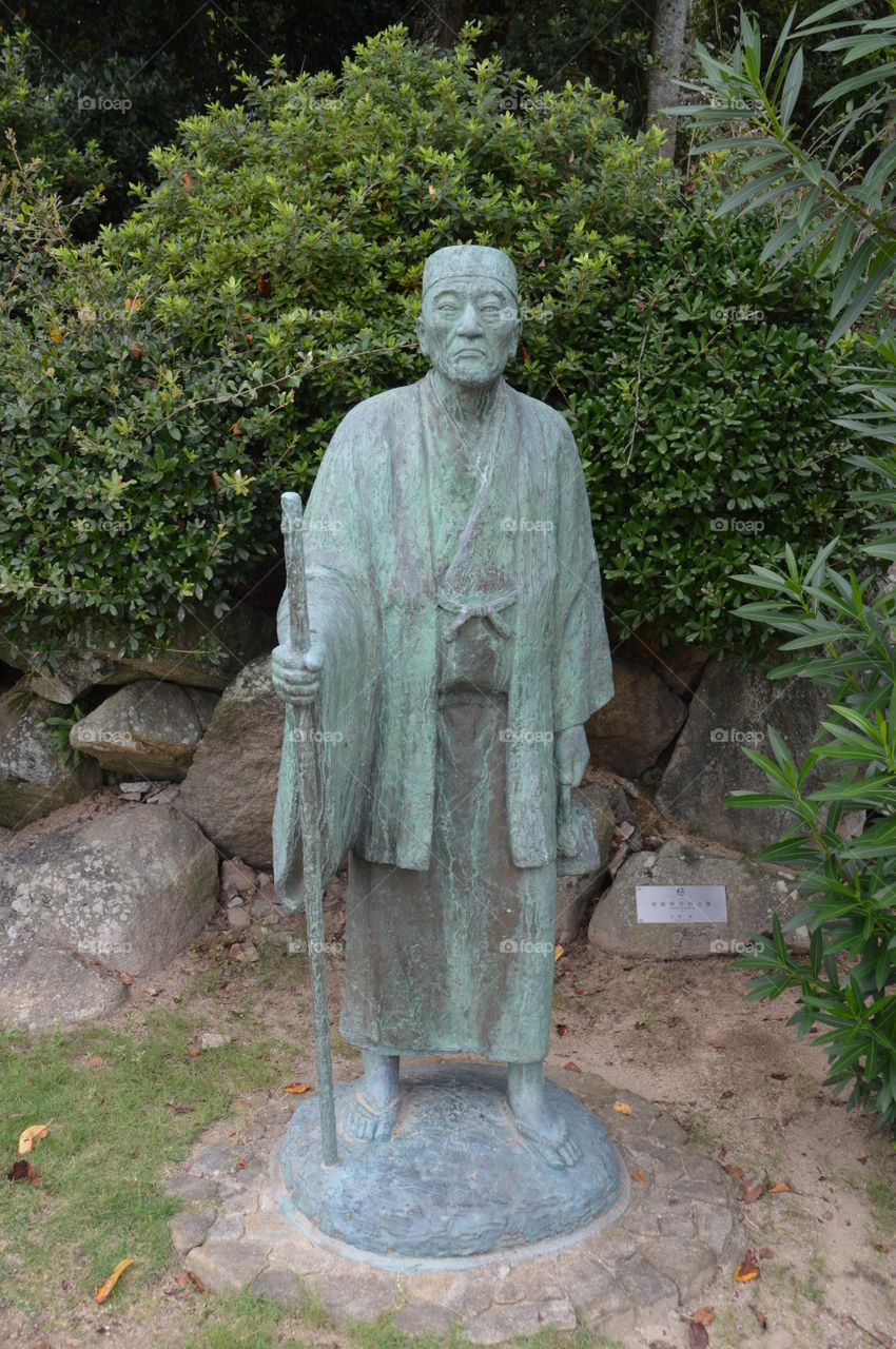 Statue Of Chikuden Tanomura