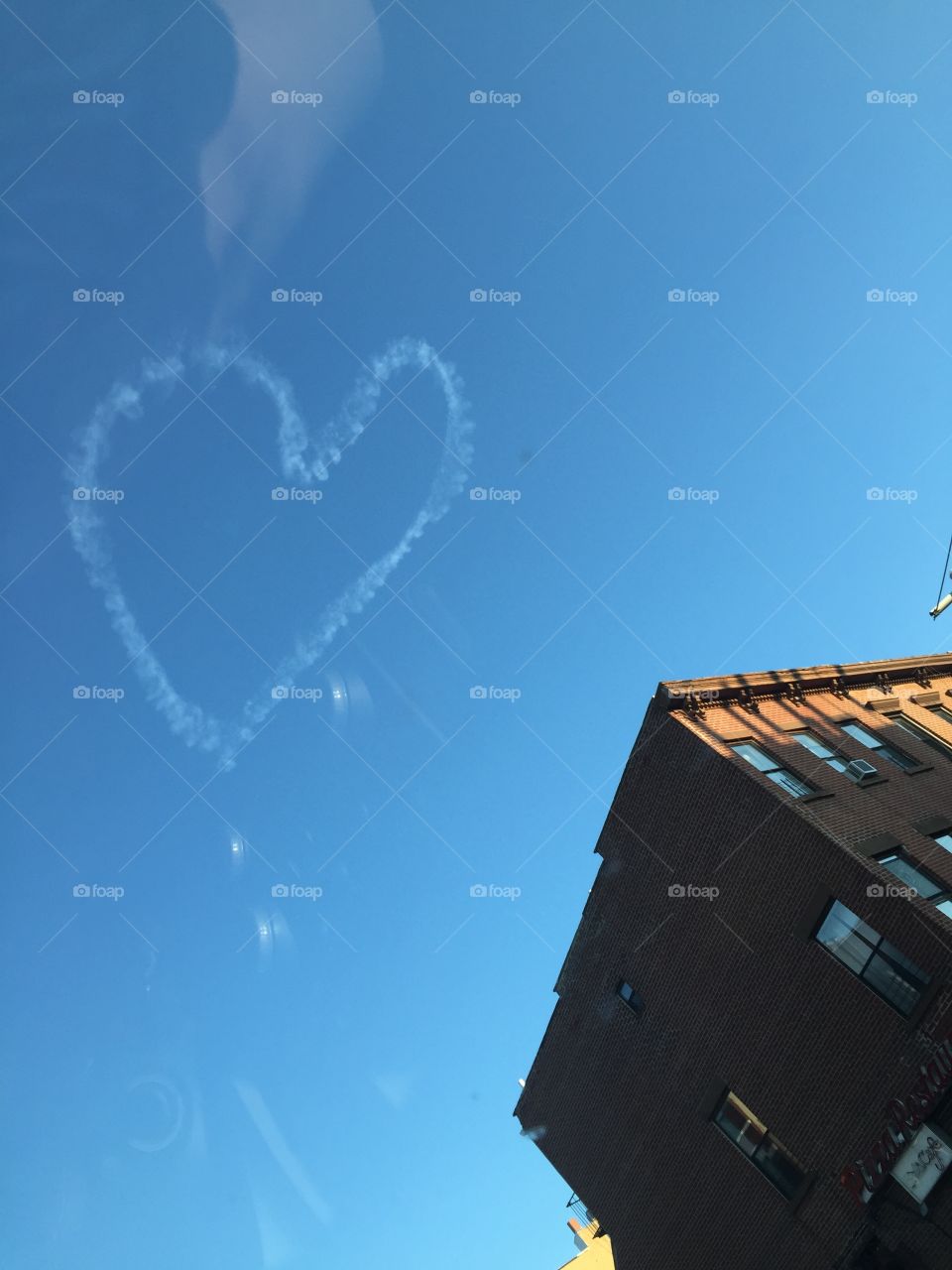 Heart shaped cloud.  