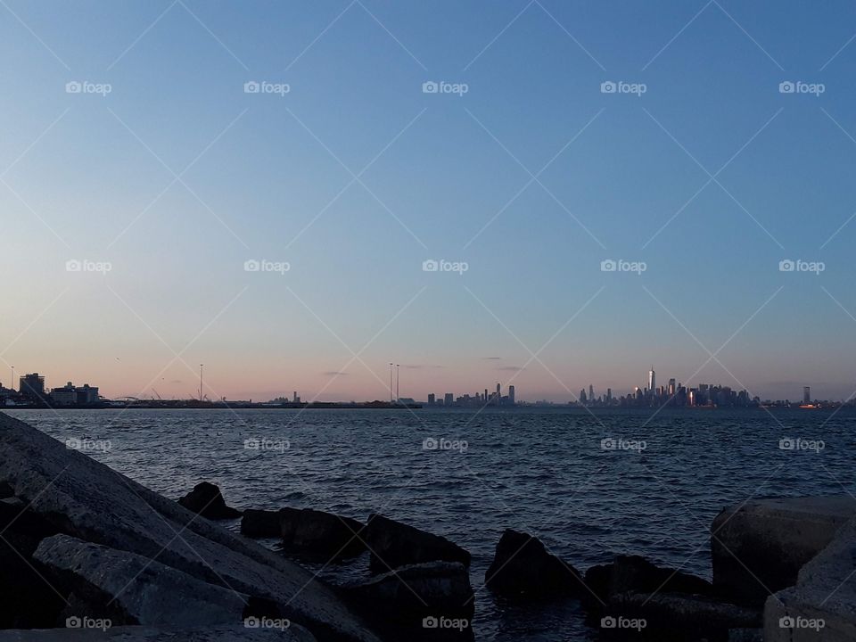 Sunset New York and New Jersey