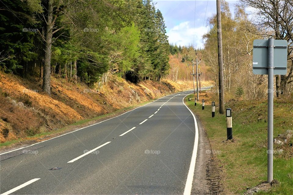 Loch Ness Scotland - Lake Road