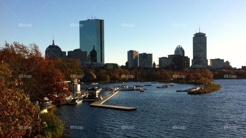 fall autumn river boston by pixelakias