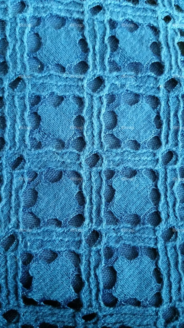 Blue fabric pattern
