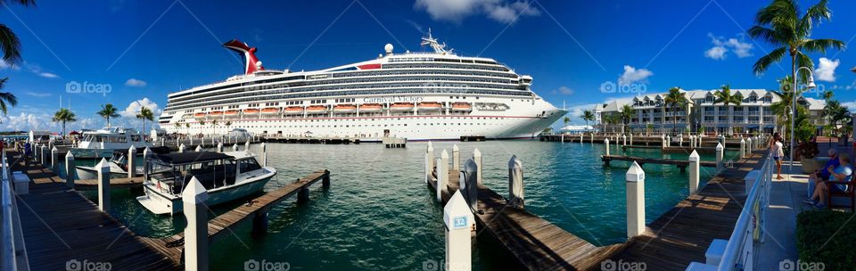 Cruise Keys Style. Our cruise ship docked in Key West 