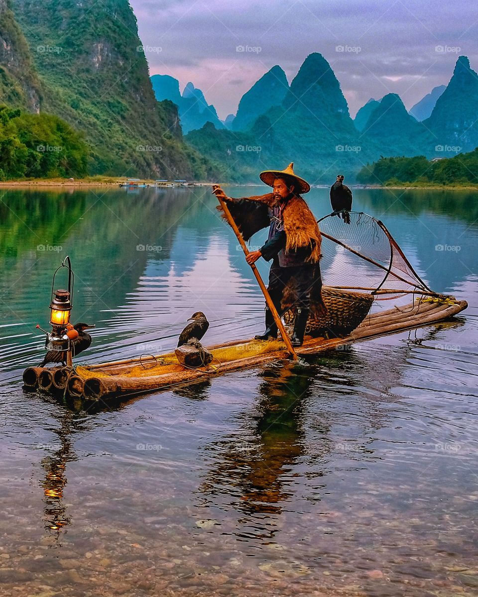 Cormorant fisherman at the Li river