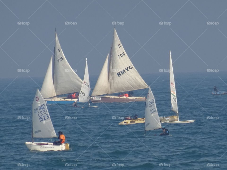 India Puducherry sea water yacht race