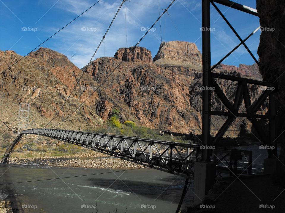 Hiking to the base of the Grand Canyon in Arizona