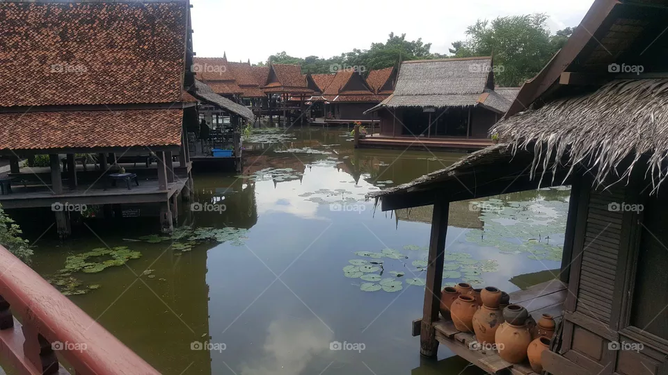 Thai house - made of wood