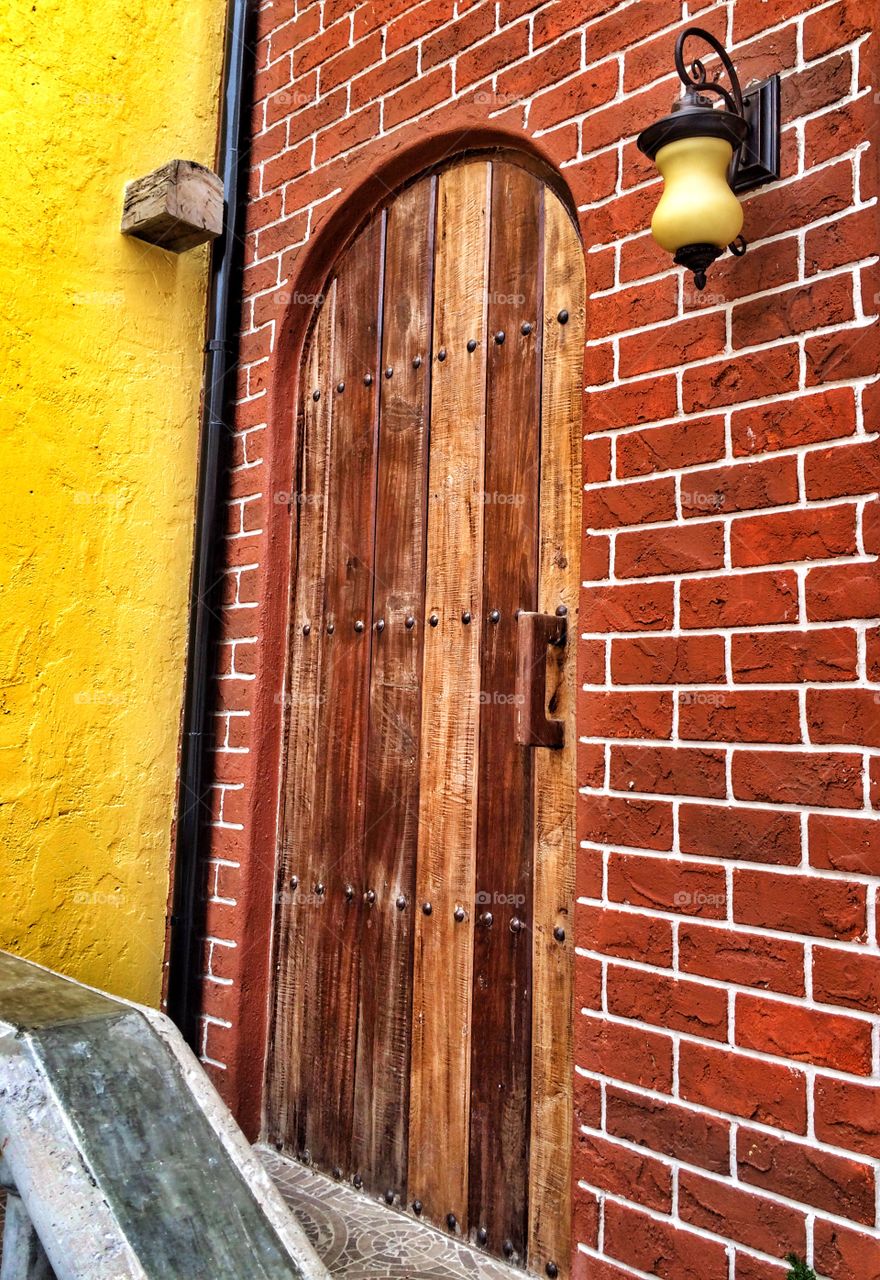 Beautiful wooden door 