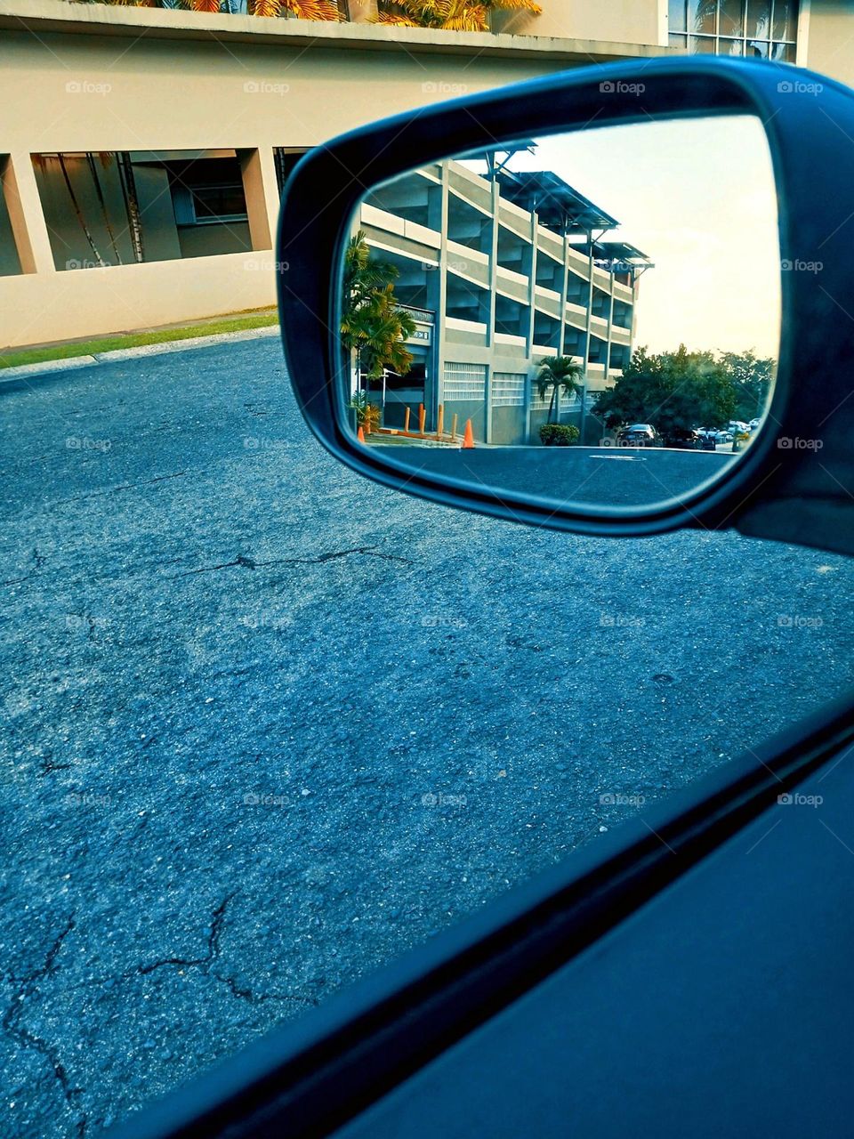 The building in the mirror.