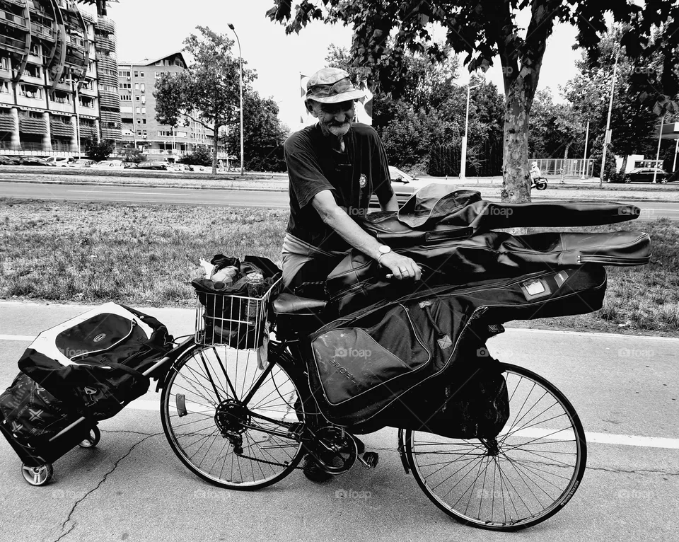 old man and his bike