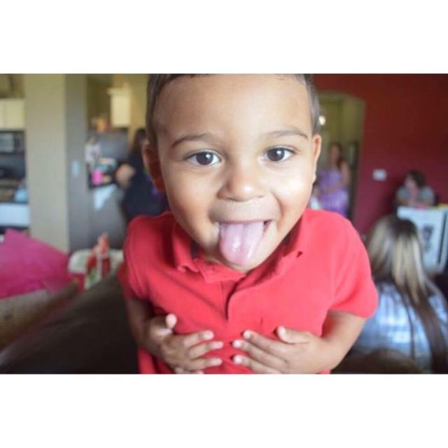Funny face. Kid