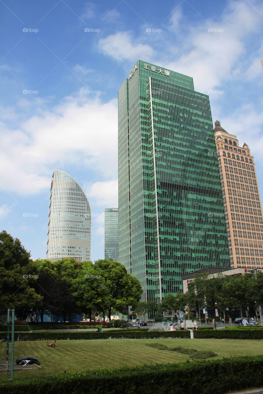 skyscraper in shanghai