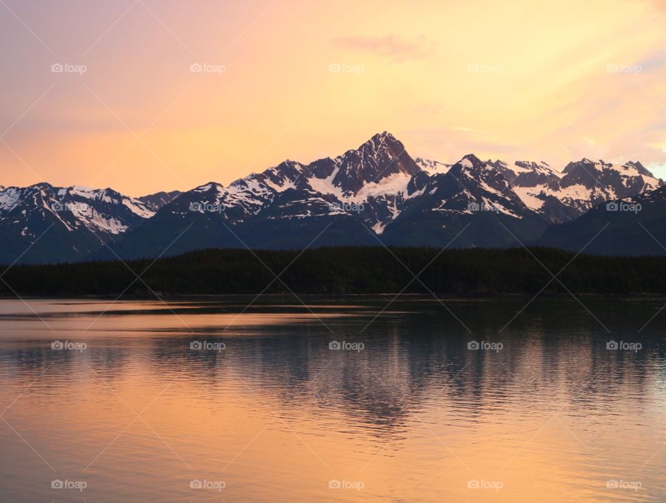 Sunset Over the Alaskan Wilderness 002