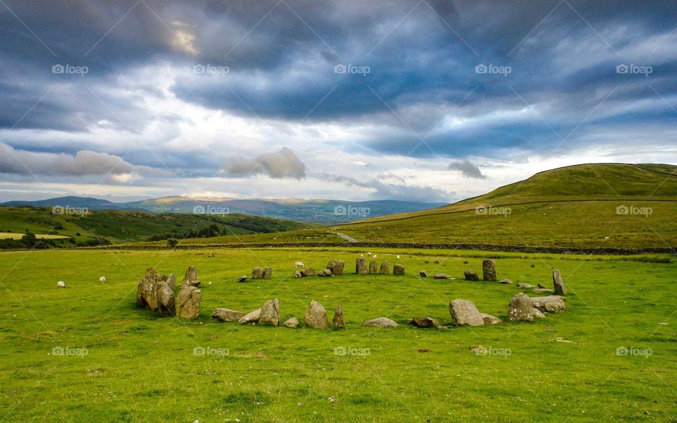 prehistoric monuments, judge's ring in Scotland