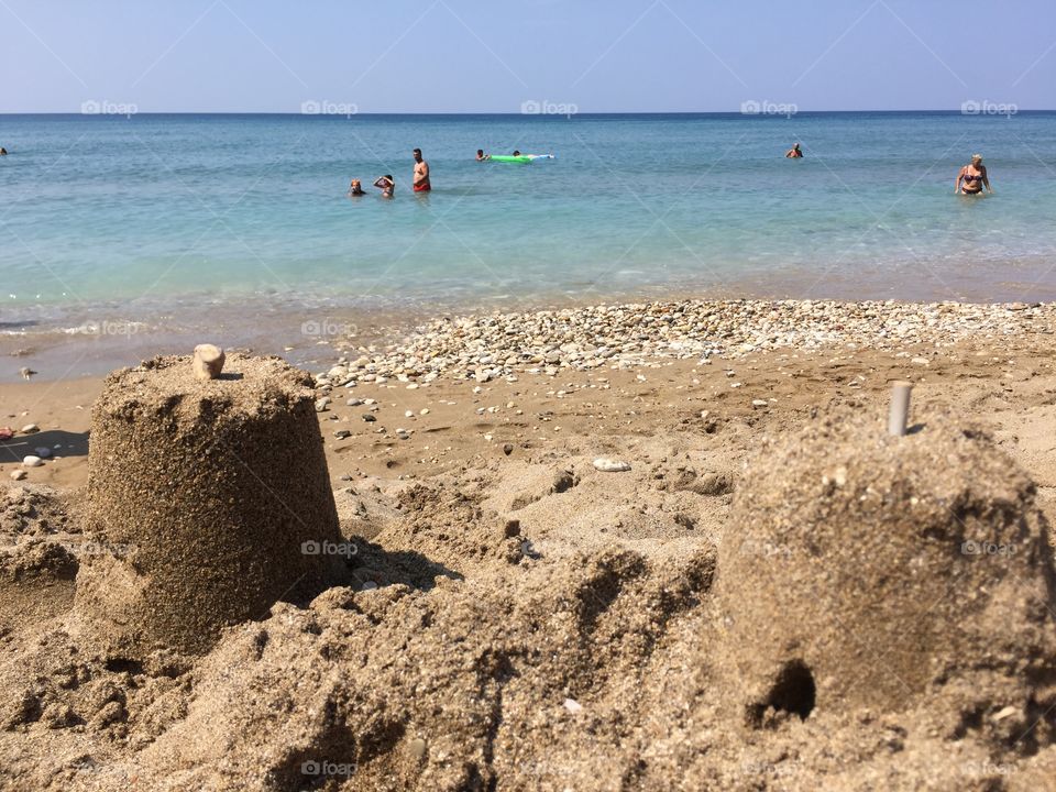 Beautiful beach of Agios Gordios, Corfu, Greece