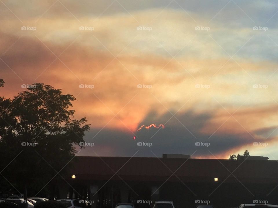 Fire on OR. Mountains