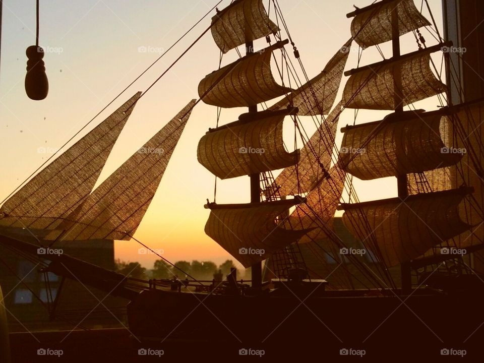 Sails at dawn