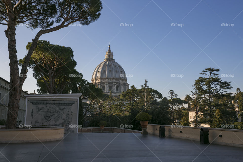 St. Peter's Basilica, view from the balcony of the Vatican museum
