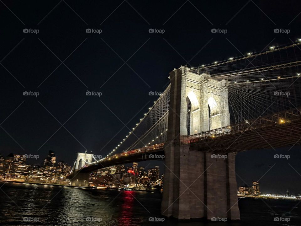 Night time under the bridge  