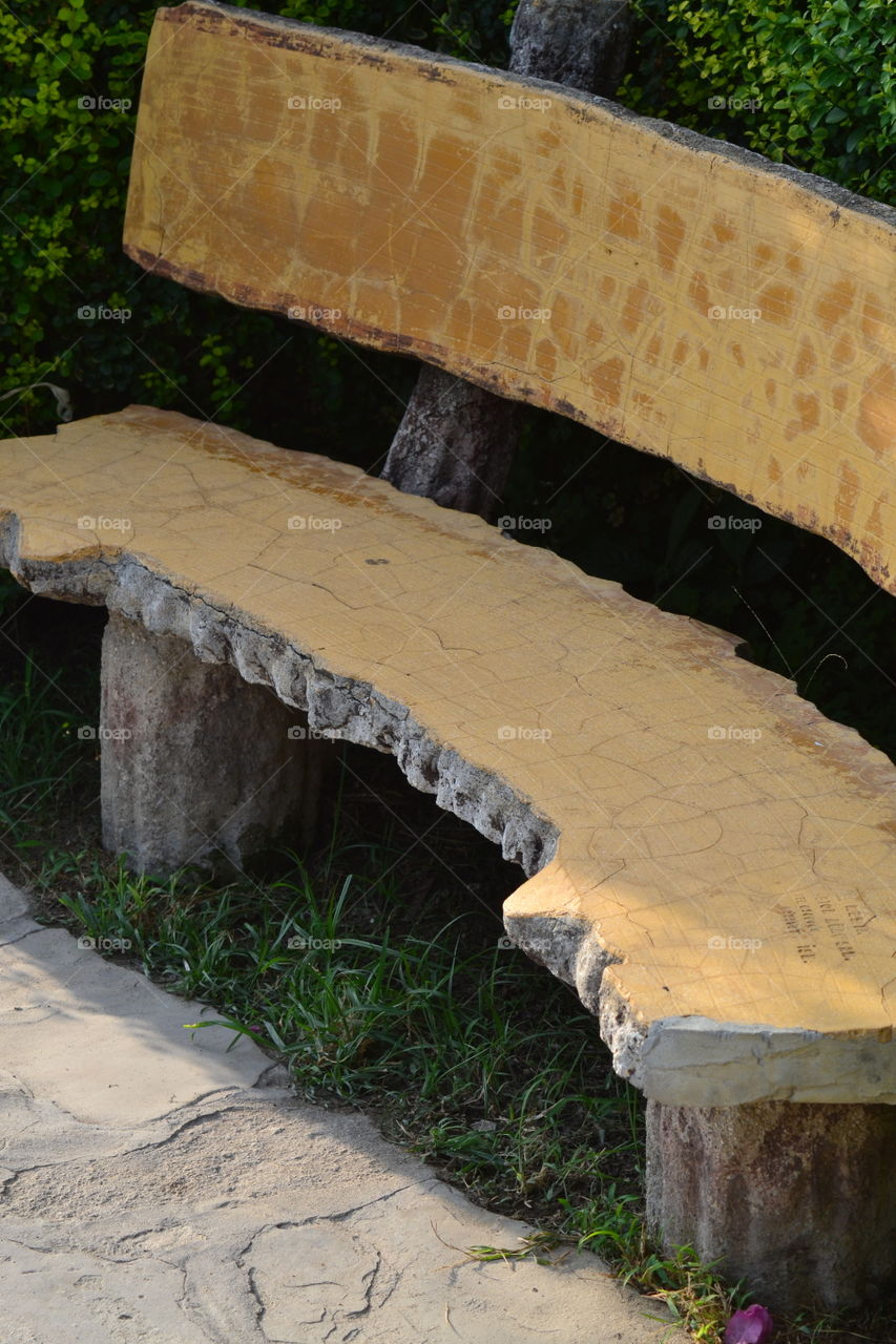 parkbench in Alanya Turkey