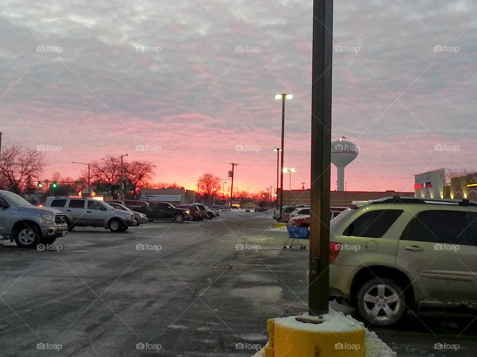 sunset over Maumee, Oh