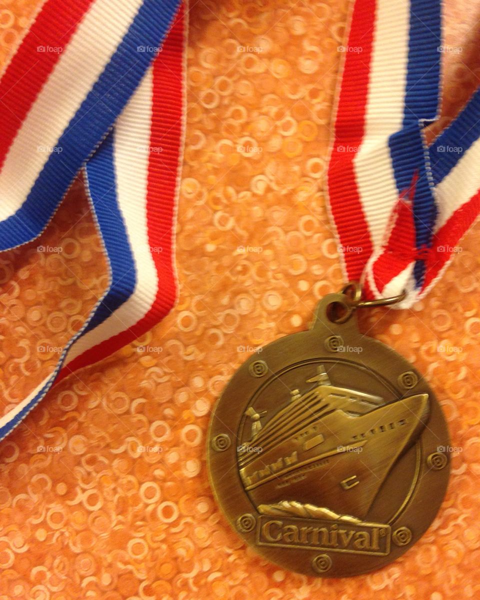 Won a medal on a cruise!