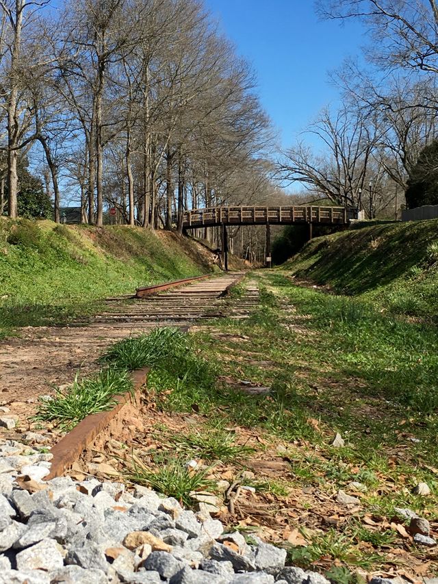 Looking down the old tracks