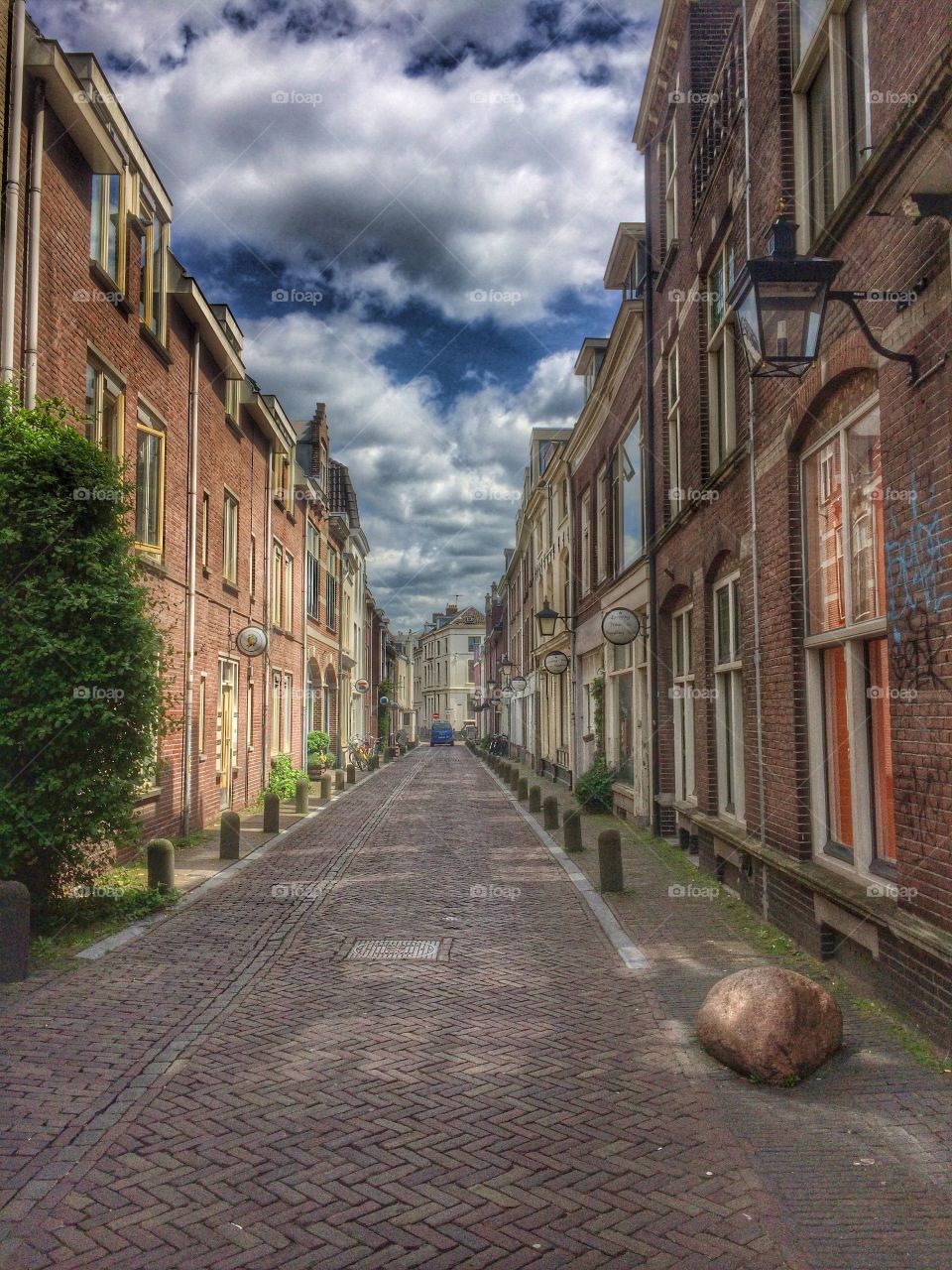 The streets of Utrecht . Neighborhood in Utrecht 