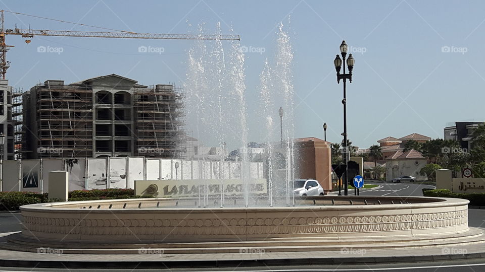 Fountain in the roundabout