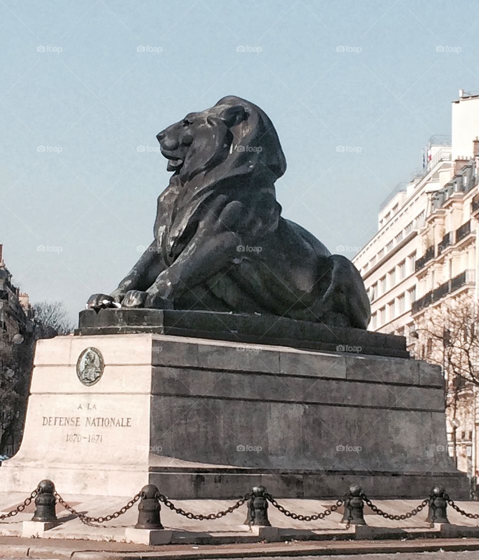 La Défense lion