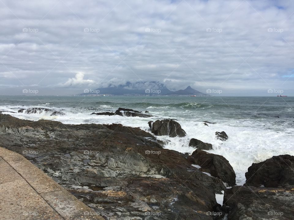 Table Mountain. Iconic view from Blaauwberg