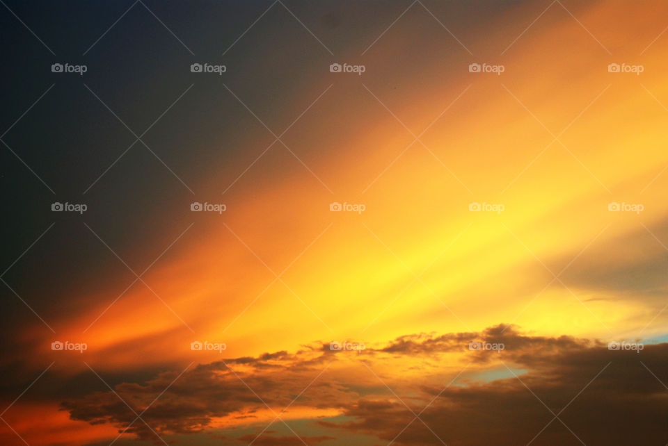 Beautiful Sunlight, sunrise and cloudy sky for background.