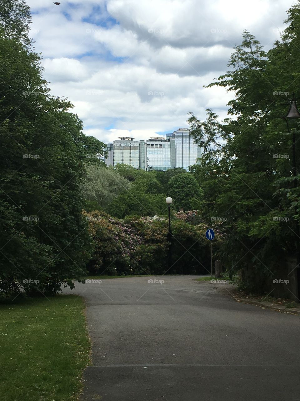 View of the Gothia Towers hotel in Gothenburg, Sweden 