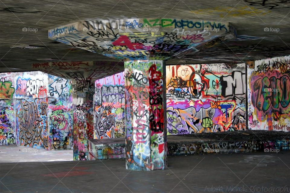 Graffiti Skate Park - London, UK