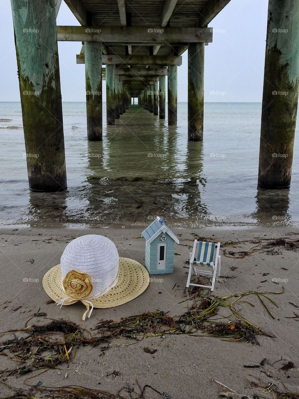 Underneath the jetty