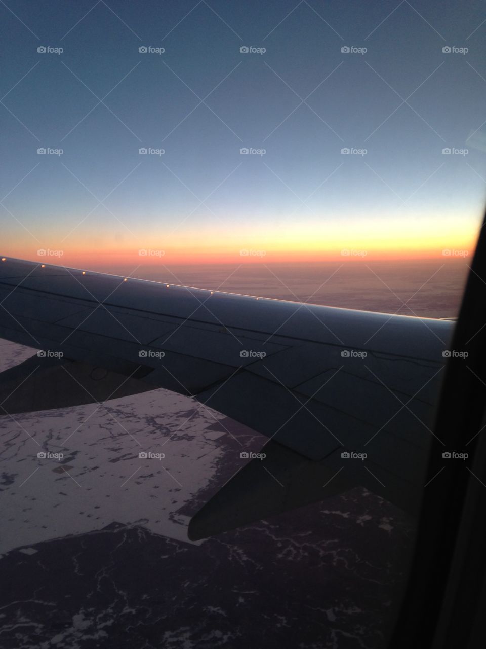 Sunrise from the plane