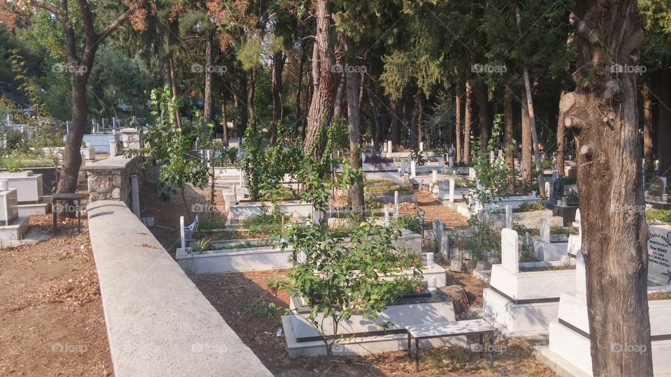 a cemetery scene, Marmaris