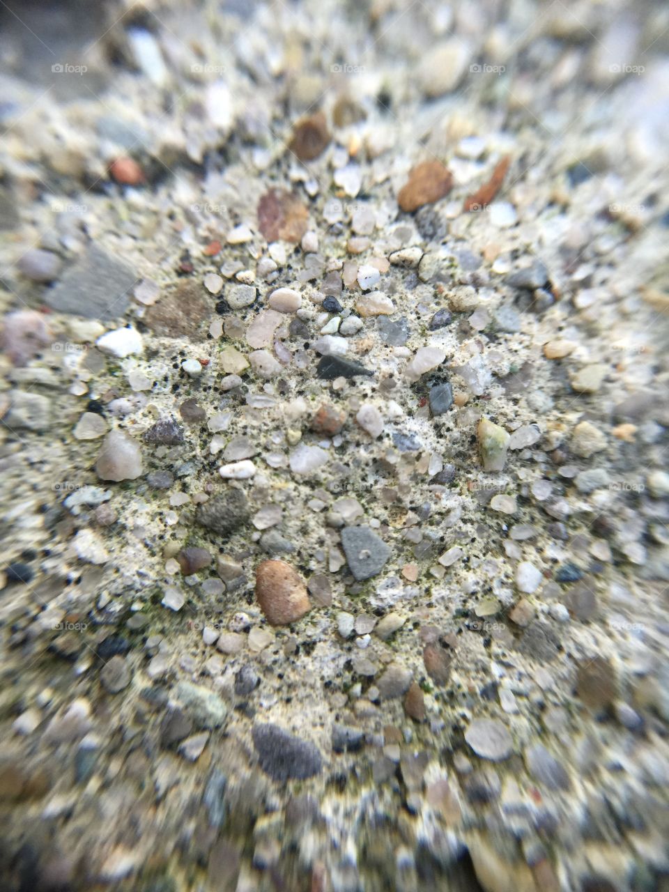 A closeup of the texture of concrete
