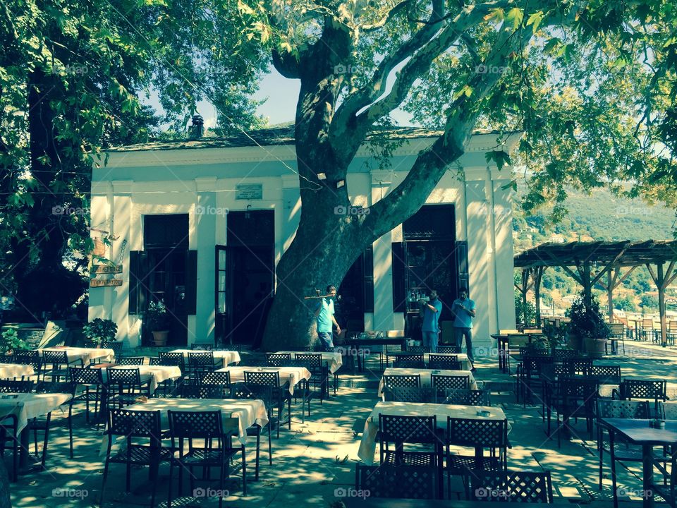 Old restaurant. Pelion Greece 